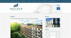 Desktop Screenshot of max-bud.pl