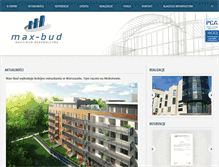 Tablet Screenshot of max-bud.pl